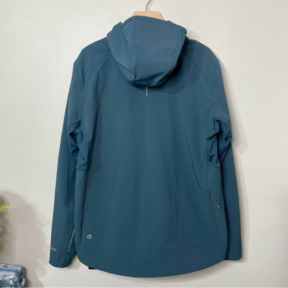 Men’s Lululemon Cross Chill Jacket Waterproof Fleece Coat Green Jasper Large Nwt - Picture 8 of 13